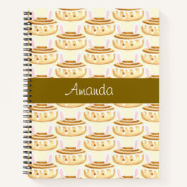Cuaderno Bun de Cinnamon de postre dulce conejo