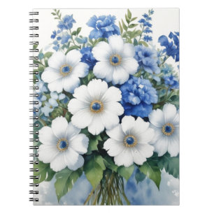 Cuaderno Bunch of Flowers Elegant Watercolor