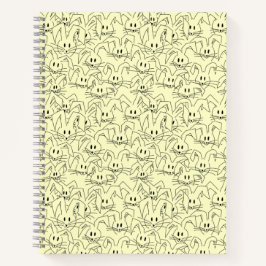 Cuaderno Bunches de Bunnies en amarillo - sin costuras.