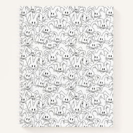 Cuaderno Bunches de Bunnies en blanco - sin costura.