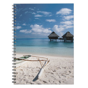 Cuaderno Bungalows desde la playa Motu Toopua