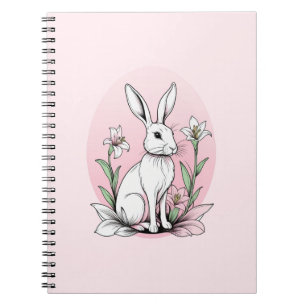 Cuaderno Bunny and Lilies