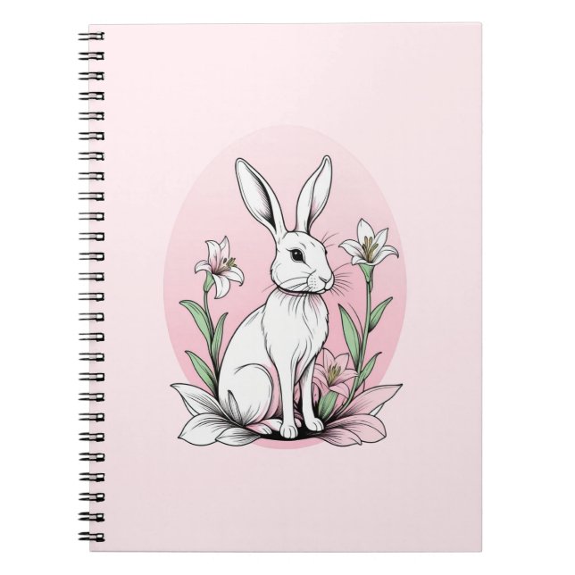 Cuaderno Bunny and Lilies (Frente)