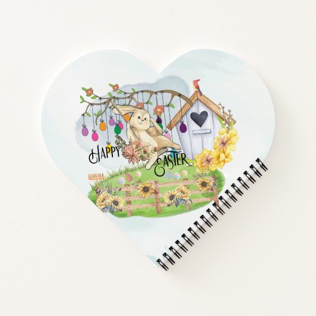Cuaderno Bunny celebra el Día de Pascua (Reverso)