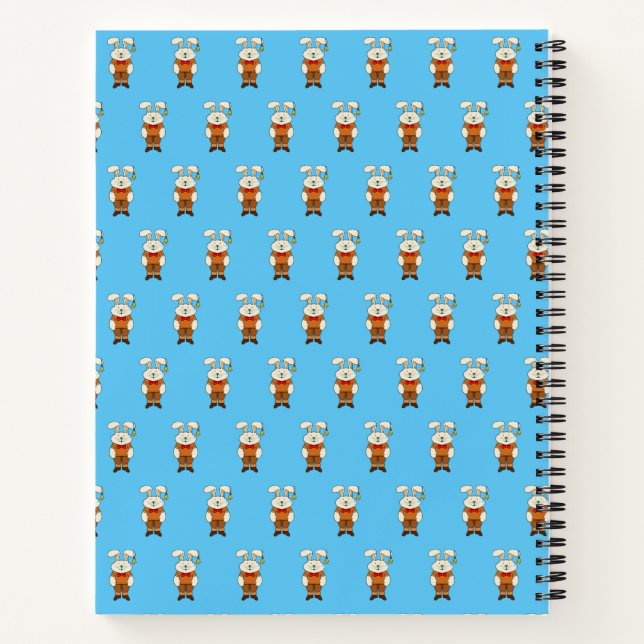 Cuaderno Bunny con una campana en el oído (Reverso)