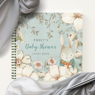 Cuaderno Bunny Foliage Baby Shower Alternate Guest Book