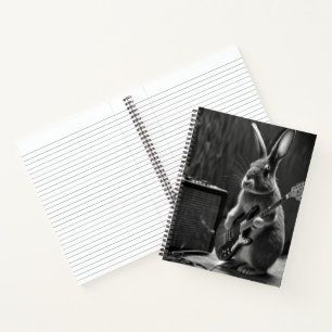 Cuaderno Bunny tocando una guitarra