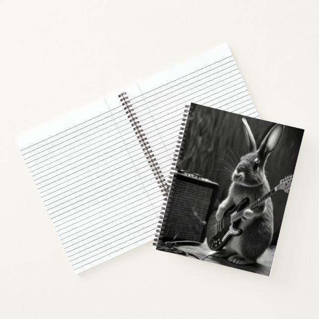 Cuaderno Bunny tocando una guitarra (Interior)