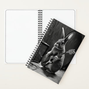 Cuaderno Bunny tocando una guitarra