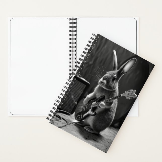 Cuaderno Bunny tocando una guitarra (Interior)