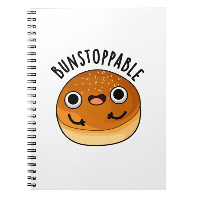 Cuaderno Bunstoppable Funny Bun Pun  (Frente)
