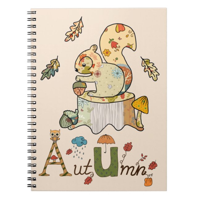Cuaderno Buntes Eichhörnchen (Frente)