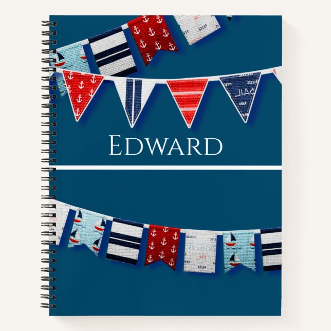 Cuaderno Bunting Nautical (Anverso)