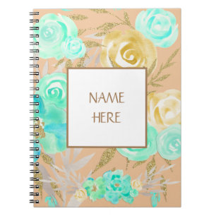 Cuaderno Buquet floral personalizado
