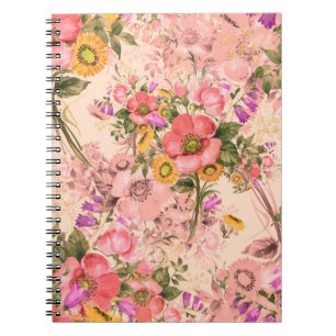 Cuaderno Buquets de estilo rococó sin foco. Hermosa bouque