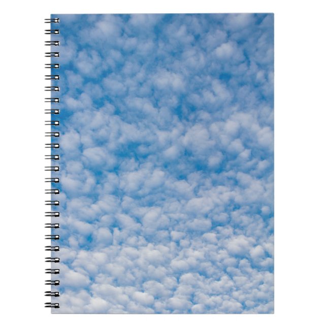 Cuaderno Burbble Mammatus Clouds Blue Sky Nature Photograph (Frente)