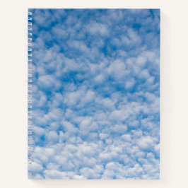 Cuaderno Burbble Mammatus Clouds Blue Sky Nature Photograph