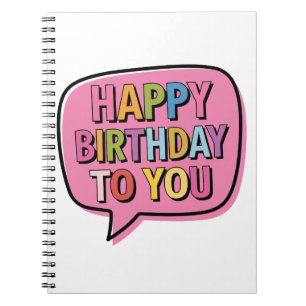 Cuaderno Burbuja de Feliz Cumpleaños