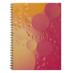 Cuaderno Burbuja rosa y naranja digital