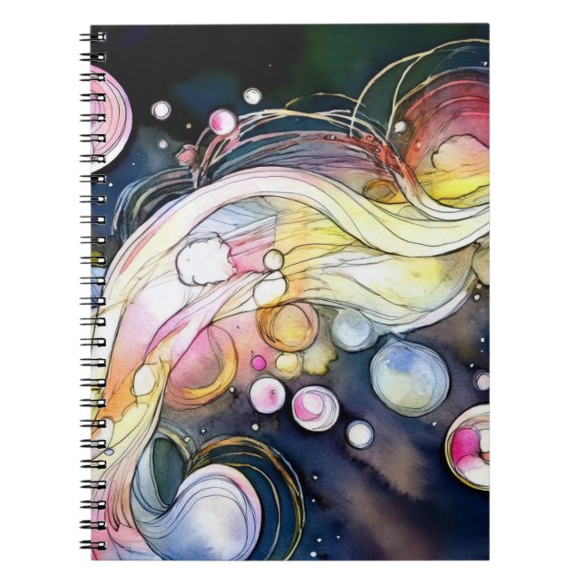 Cuaderno Burbujas abstractas (Frente)
