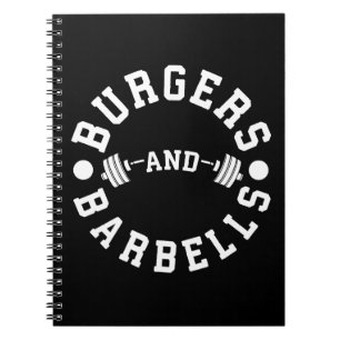 Cuaderno Burgers and Barbells - Graciosa motivación de entr
