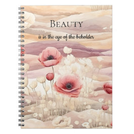Cuaderno Burgundy Cream Rubor Floral