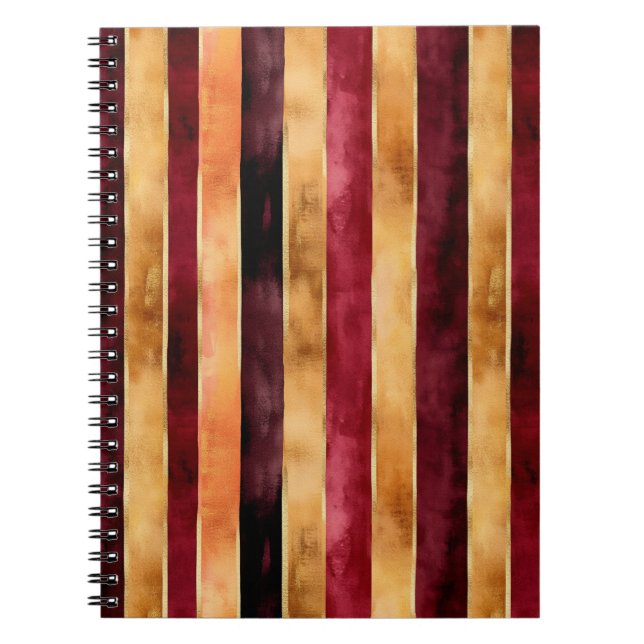 Cuaderno Burgundy Gold Franjas de Melocotón   (Frente)