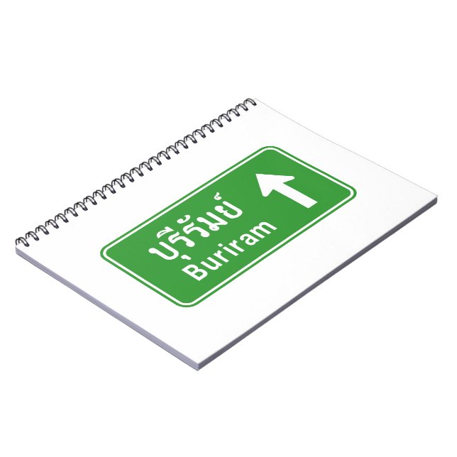 Cuaderno Buriram adelante ⚠ Rótulo de tráfico por carretera (Lado Izquierdo)