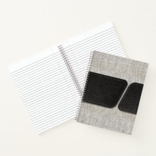 Cuaderno Burlap moderno