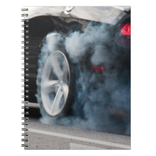 Cuaderno Burnout de coche negro