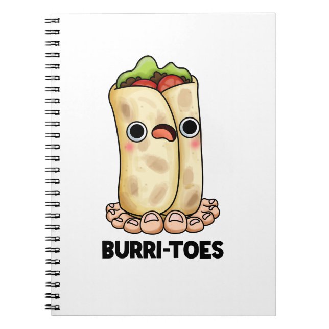 Cuaderno Burritoes Burrito Divertido Juego de Palabras  (Frente)