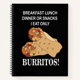 Cuaderno Burritos Yo Sólo Comí Burrito