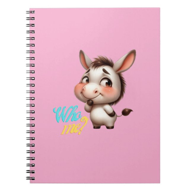 Cuaderno Burro Adorable para Navidades 2024 - Regalo perfec (Frente)