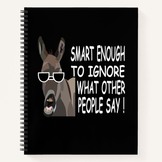 Cuaderno Burro Inteligente Genial (Anverso)