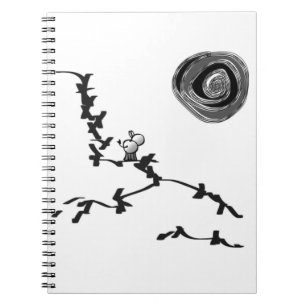 Cuaderno burro y luna