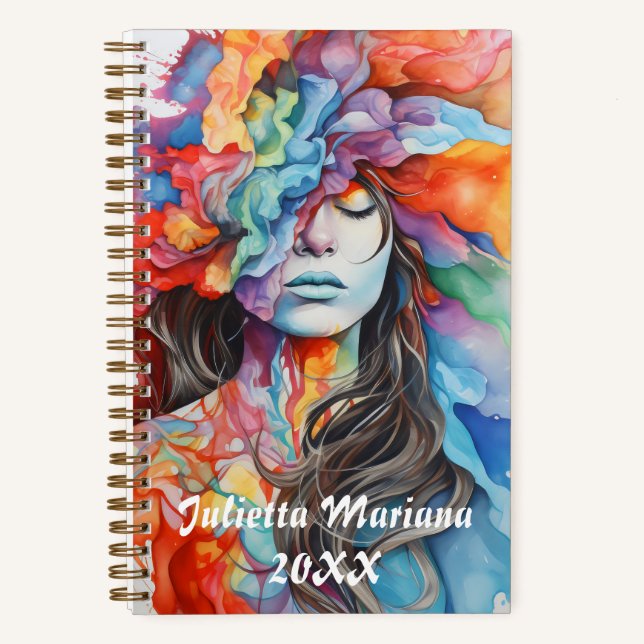 Cuaderno Burst of Smoke Custom name (Anverso)