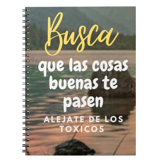 Cuaderno Busca que las cosas buenas (Frente)