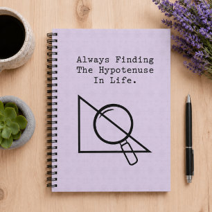 Cuaderno Buscador de Hipotenusa Divertido para Amantes de l