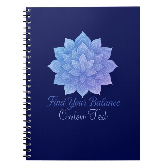 Cuaderno Buscar el Personalizable de Mandala de acuarela de (Frente)