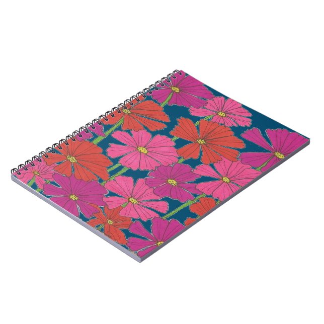 Cuaderno Bushel de Cosmos Brillantes (Lado Izquierdo)