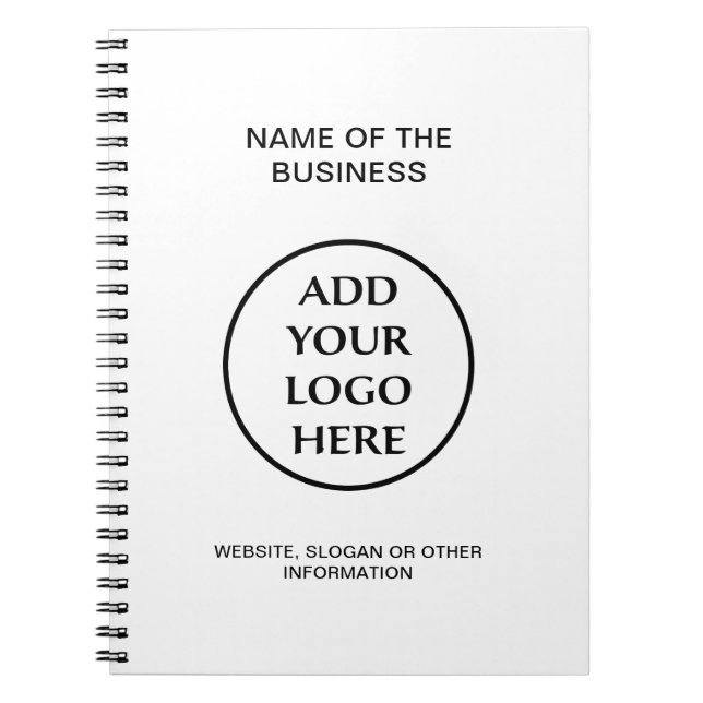 Cuaderno Business Company Corporate Professional Tu Logotip (Frente)