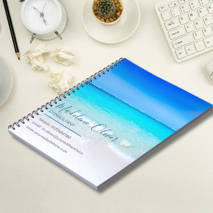 Cuaderno Business Contact Beach Ocean Summer Blue