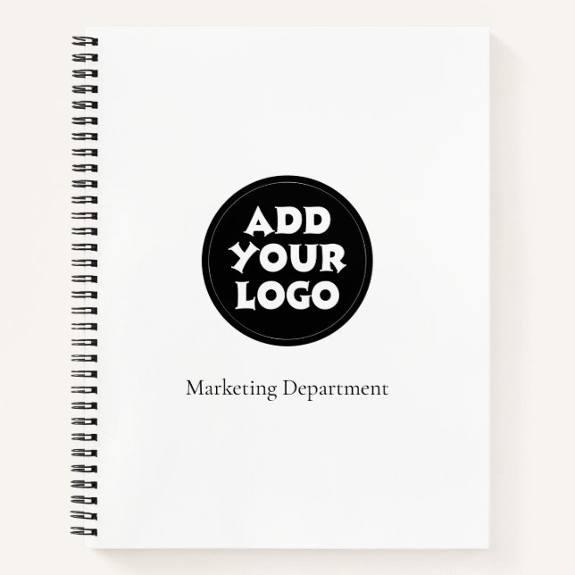 Cuaderno Business Logo And Text Simple Notebook (Anverso)