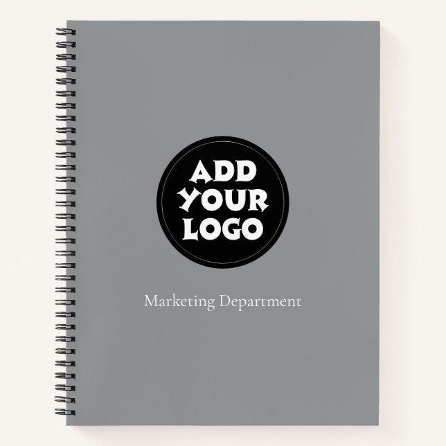 Cuaderno Business Logo And Text Simple Notebook (Anverso)