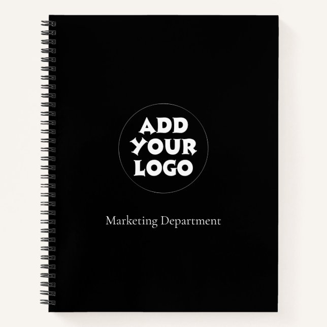 Cuaderno Business Logo And Text Simple Notebook (Anverso)