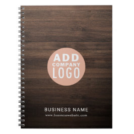 Cuaderno Business Logo Real Estate Agent Wood Look
