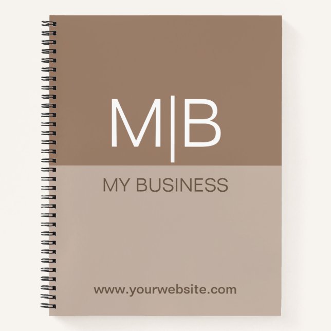 Cuaderno Business Mocha  Monogram  (Anverso)