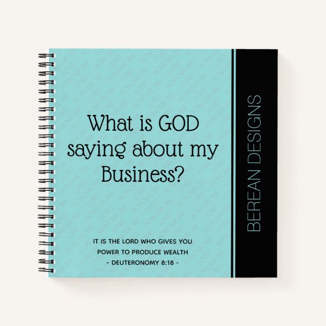 Cuaderno Business Prayer Journal ¿QUÉ DICE DIOS? Reino Unid (Anverso)