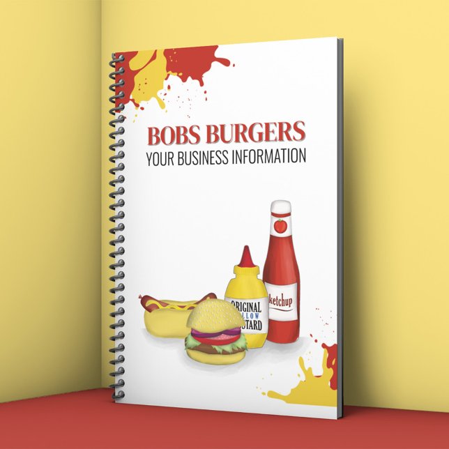 Cuaderno Business Restaurant Company Hamburger Hotdog (Business restaurant custom notebook.)
