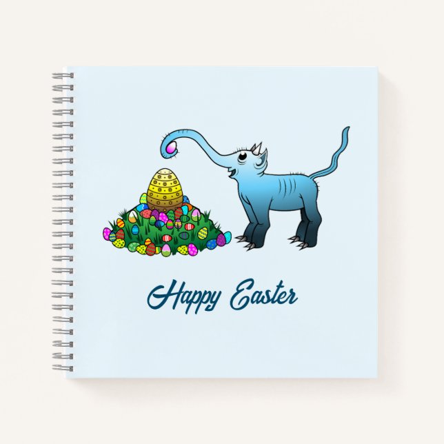 Cuaderno Busqueda de Huevos de Pascua de Elefantes (Anverso)